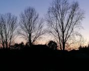 Tramonto di gennaio alle porte di casa