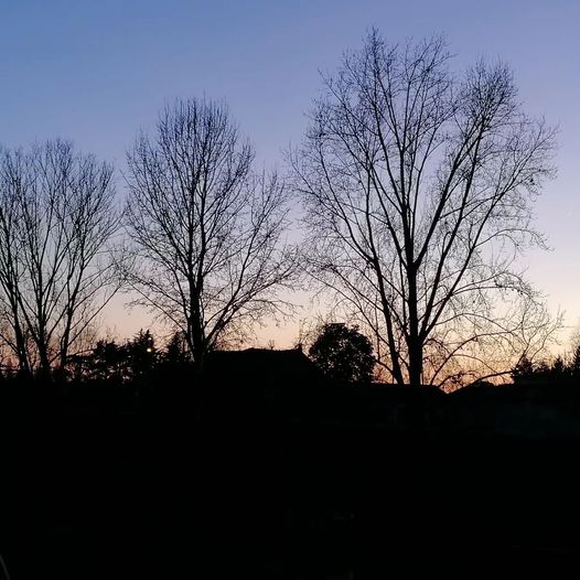 Tramonto di gennaio alle porte di casa